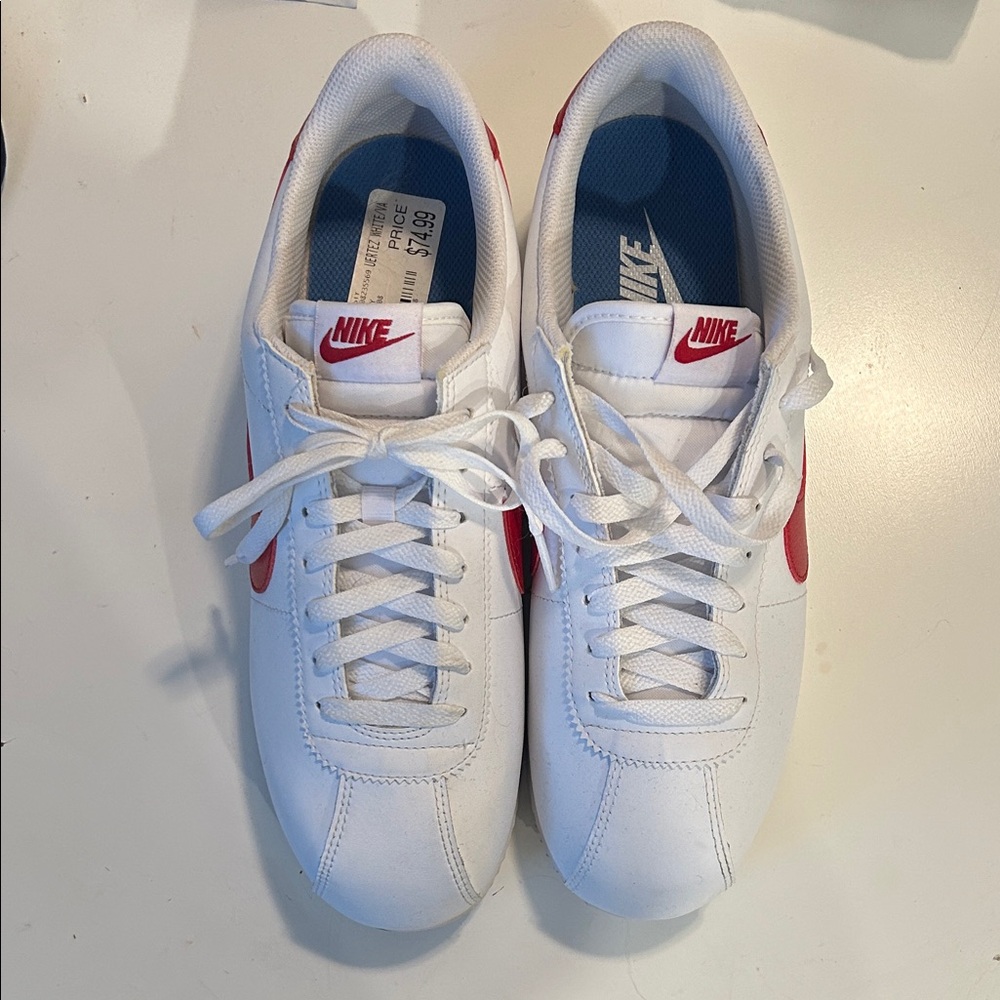 Nike Cortez Classic White and Red Shoes